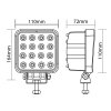 Werklamp met magneetvoet - 12V/24V - 48W
