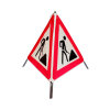 Vouwbord met waarschuwingssymbool VZ 123 - 70 cm -...