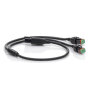 2-POLIGE SPLITTER | voor DUITS DT | Y-verdeler met kabel 60 cm
