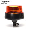 R65 Design zwaailicht BRILAR dubbele flits - oranje - plat
