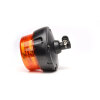 R65 Design zwaailicht BRILAR dubbele flits - oranje - plat