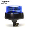 R65 Design zwaailicht BRILAR dubbele flits - blauw - plat