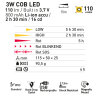 DT110 werklamp incl. rood waarschuwingslicht - Li-ion accu