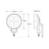 LED-achteruitrijlampen 660 - 12/24V