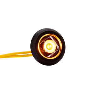 Zijmarkeringslamp BE20 - geel - rond - verzonken