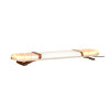 ASTERO LED-waarschuwingsbalk - 119 cm met middendeel - helder/geel