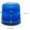 Rondomlicht SESTO 11 knipperpatroon - blauw - magneetvoet